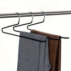Pants Hangers Z-Shaped Space-Saving Stainless Steel Set of 10