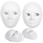 Paper Mache Masks Blank Paintable Set of 14 Biodegradable