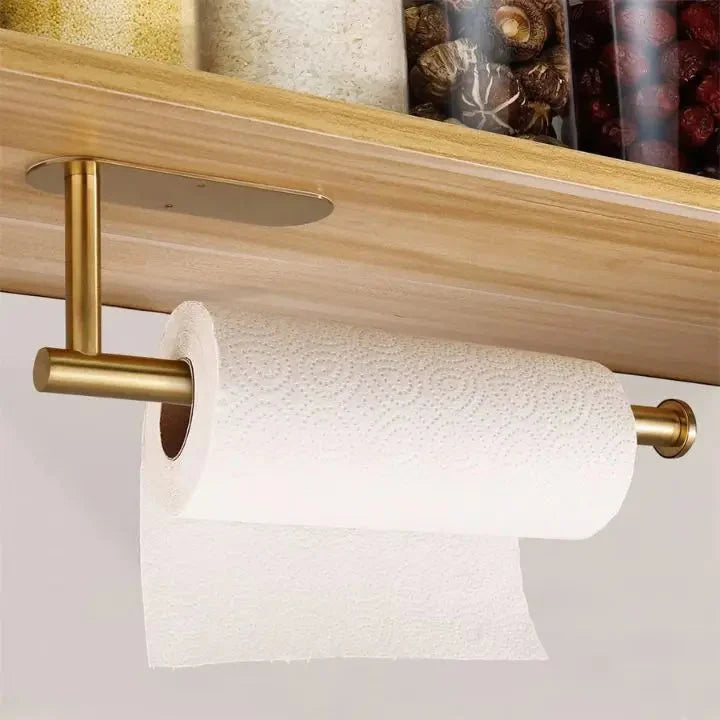Paper Towel Holder Drill-Free Self-Adhesive Stainless Steel