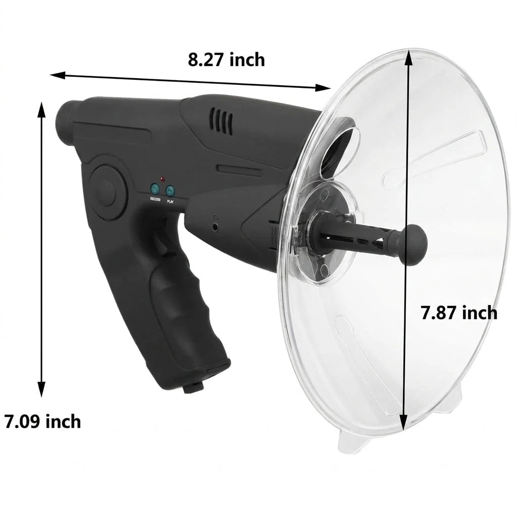 Parabolic Microphone 8x Monocular 100 Meter Range