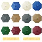 Parasol Replacement Cover Water-Repellent & Ventilated