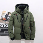Parka Jacket Waterproof Thermal Insulation Detachable Hood