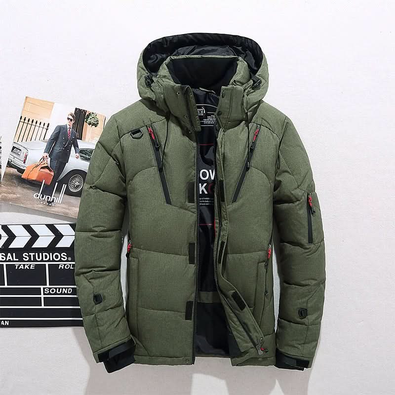 Parka Jacket Waterproof Thermal Insulation Detachable Hood