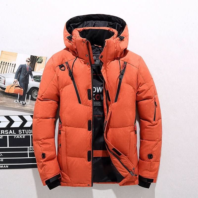 Parka Jacket Waterproof Thermal Insulation Detachable Hood