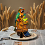 Parrot Figurine Hand-Painted Durable Polyresin Indoor Outdoor