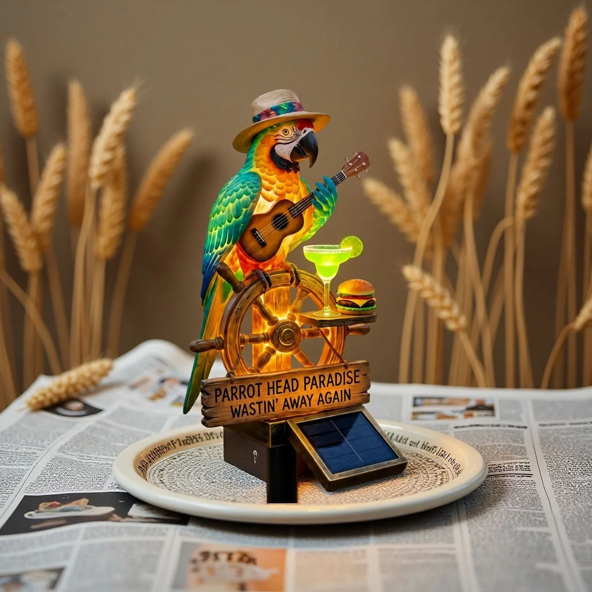 Parrot Figurine Handcrafted Polyresin Indoor Outdoor