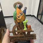 Parrot Figurine Handcrafted Polyresin Indoor Outdoor