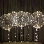 Party Balloon Color-Changing LED Natural Latex & Reusable Base