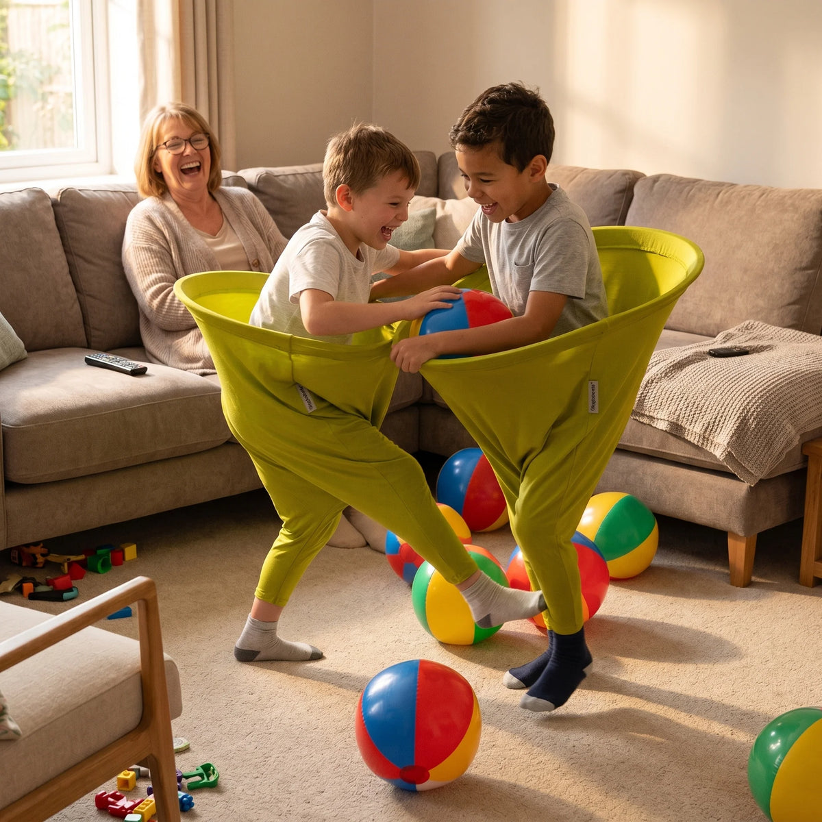 Party Game Giant Catching Pants Two Balls & Pump