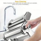 Pasta Maker Hand Crank 7 Thickness Settings Dual-Width Cutter