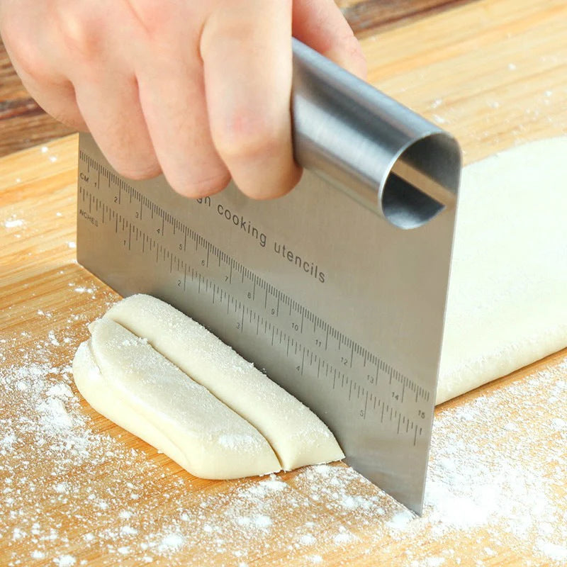 Pastry Scraper Stainless Steel Ergonomic Non-Slip Handle