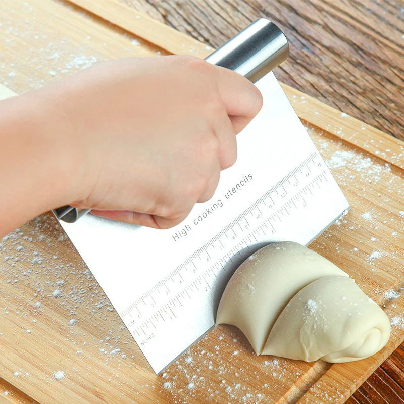 Pastry Scraper Stainless Steel Ergonomic Non-Slip Handle
