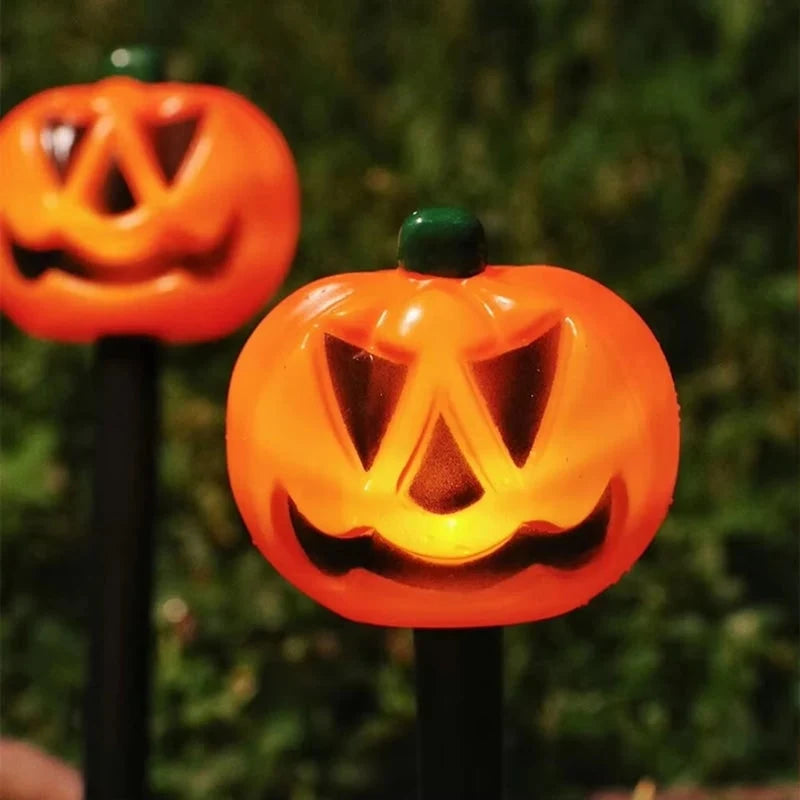 Pathway Lights Solar Jack-O-Lantern Weather-Resistant Set of 5