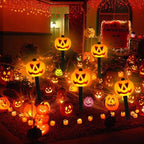 Pathway Lights Solar Jack-O-Lantern Weather-Resistant Set of 5