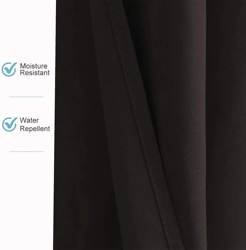 Patio Curtain Panel Waterproof Blackout Grommet Top