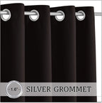 Patio Curtain Panel Waterproof Blackout Grommet Top