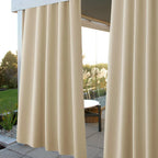 Patio Curtain Panel Waterproof Blackout Grommet Top