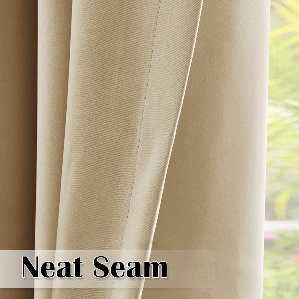 Patio Curtain Panel Waterproof Blackout Grommet Top