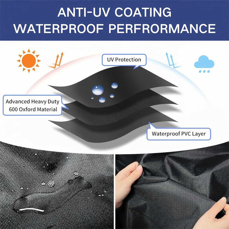 Patio Furniture Cover Heavy-Duty 600D Oxford Waterproof & UV-Resistant