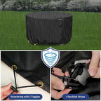 Patio Furniture Cover Heavy-Duty 600D Oxford Waterproof & UV-Resistant
