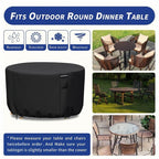 Patio Furniture Cover Heavy-Duty 600D Oxford Waterproof & UV-Resistant