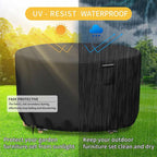 Patio Furniture Cover Heavy-Duty 600D Oxford Waterproof & UV-Resistant