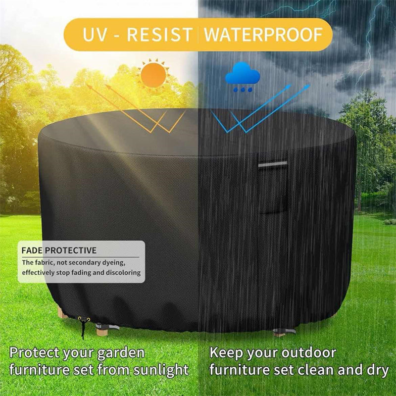 Patio Furniture Cover Heavy-Duty 600D Oxford Waterproof & UV-Resistant
