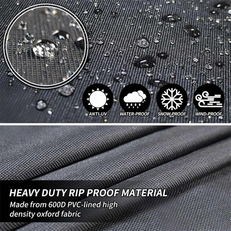 Patio Furniture Cover Heavy-Duty 600D Oxford Waterproof & UV-Resistant