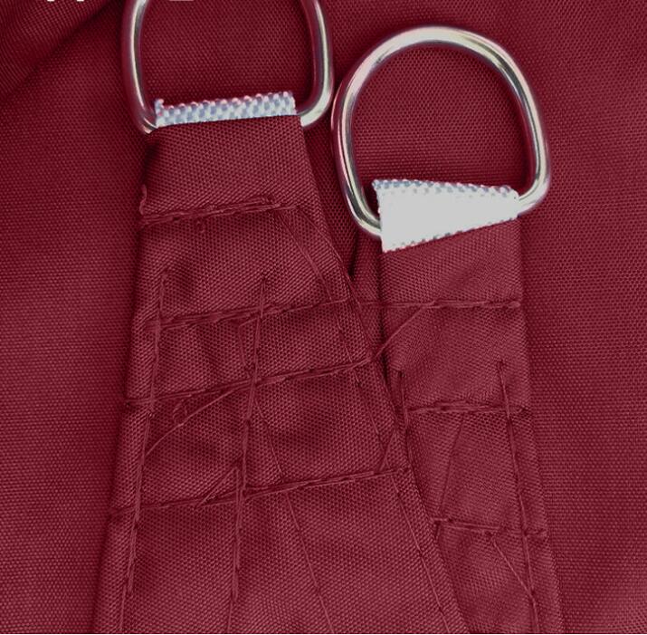 Patio Shade Sail UV-Resistant Breathable Fabric Reinforced Edges & Ropes