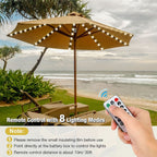 Patio Umbrella Light 104 LEDs Wireless Remote