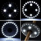 Patio Umbrella Light Cordless Dimmable Clip-On & Hanging Hook