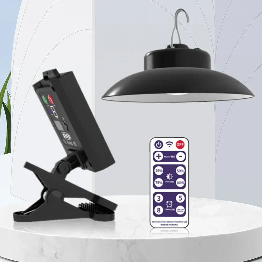 Patio Umbrella Light Solar & USB Remote Control Weather-Resistant