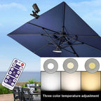 Patio Umbrella Light Solar & USB Remote Control Weather-Resistant