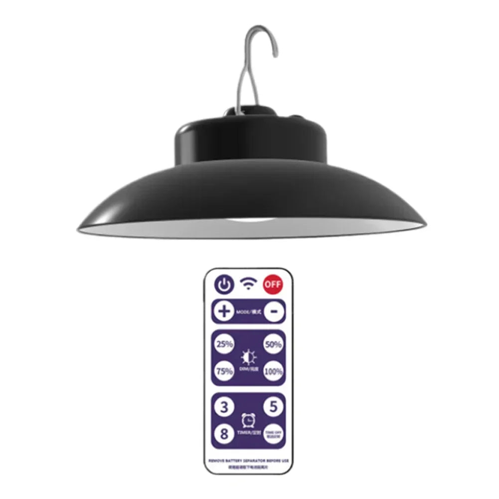 Patio Umbrella Light Solar & USB Remote Control Weather-Resistant