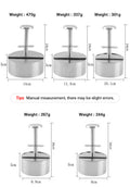 Patty Press Ergonomic Stainless Steel & Non-Stick Dishwasher Safe