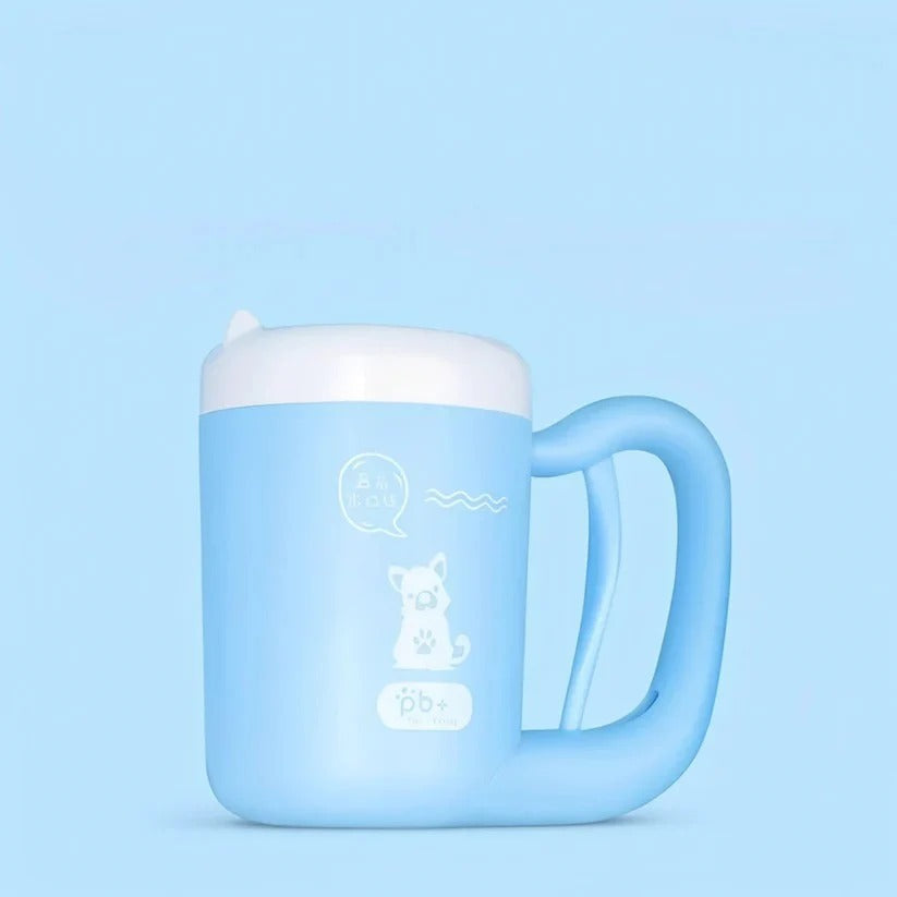 Paw Cleaning Cup Fully Enclosed 360° Silicone Bristles One-Touch