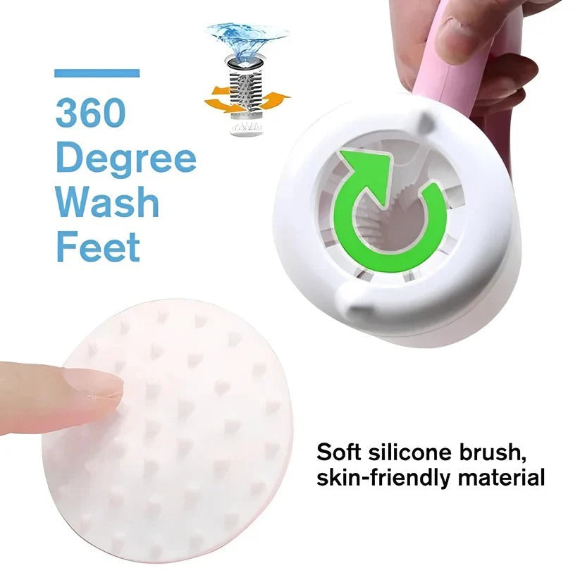 Paw Cleaning Cup Fully Enclosed 360° Silicone Bristles One-Touch