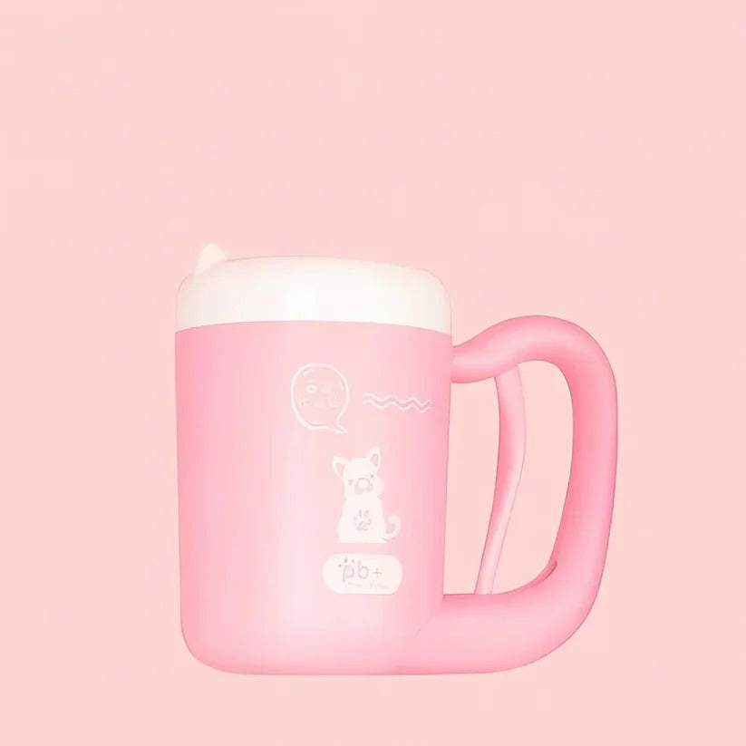 Paw Cleaning Cup Fully Enclosed 360° Silicone Bristles One-Touch