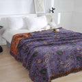 Peacock Tassel Cotton Gauze Throw Blanket (Machine Washable)