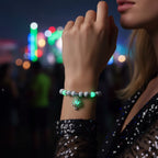 Pearl Bracelet Glow-In-The-Dark Rechargeable Adjustable Clasp