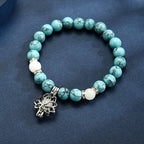Pearl Bracelet Glow-In-The-Dark Rechargeable Adjustable Clasp