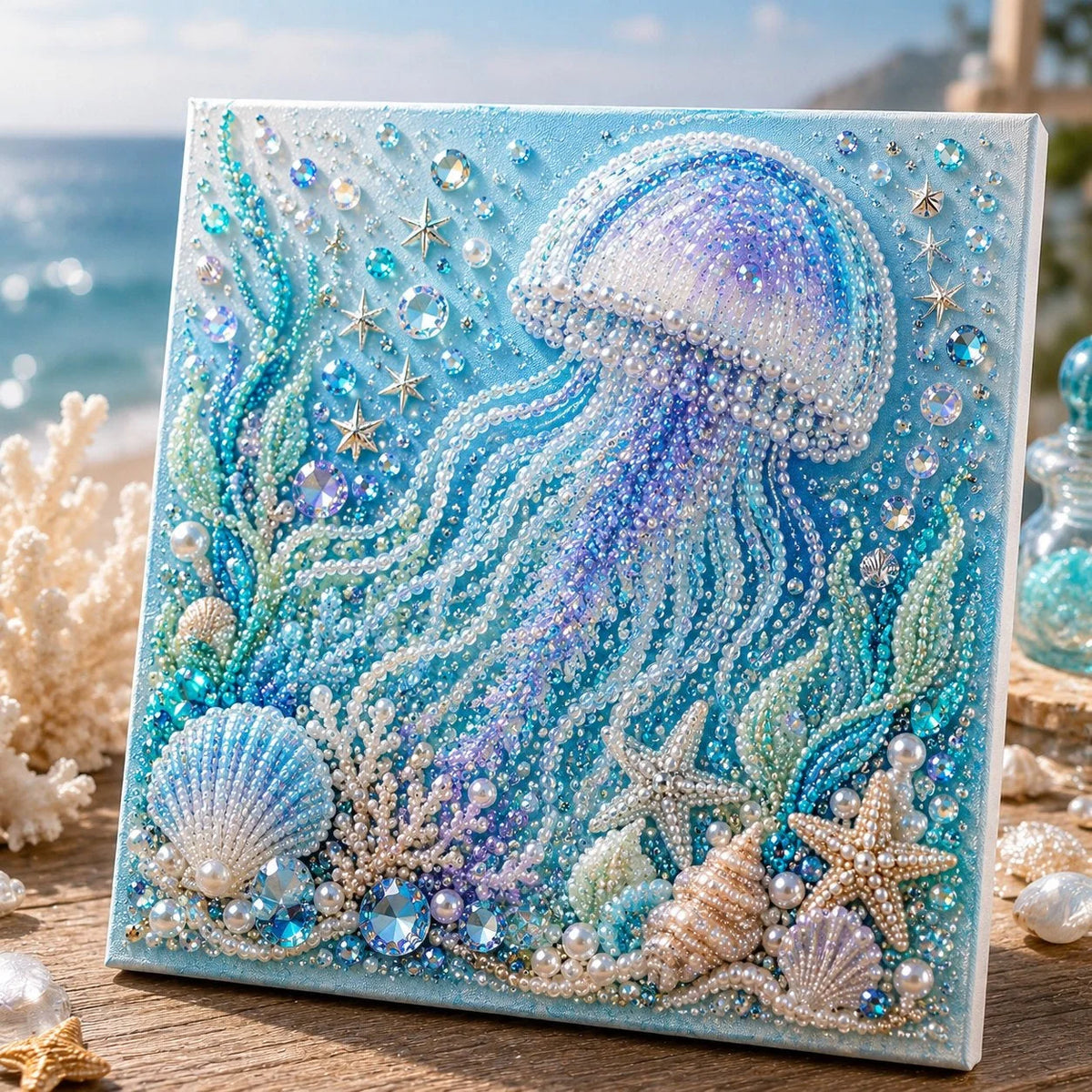 Pearl Mosaic Art Kit 3D Ocean Animal Designs