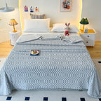 Pebble-Textured Ultra-Soft Microfiber Throw Blanket (Machine Washable)