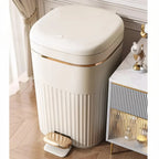 Pedal Bin Hands-Free Hygienic Flat Lid & Odor Control