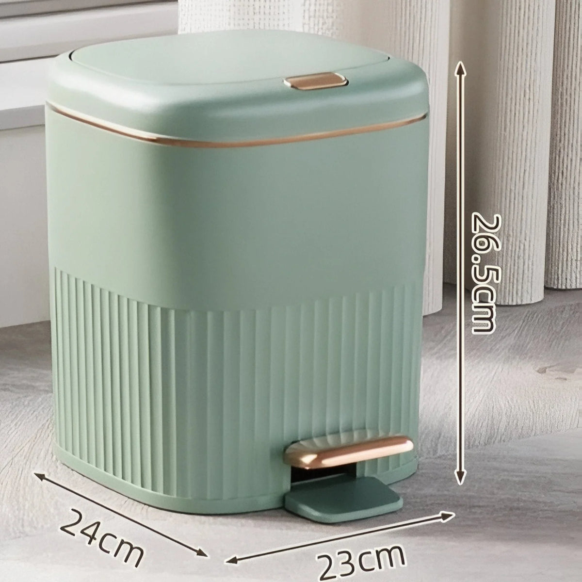 Pedal Bin Hands-Free Hygienic Flat Lid & Odor Control