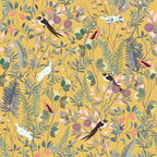 Peel-And-Stick Waterproof Vinyl Wallpaper (Bird & Leaf Canopy, 18 x 118 in)