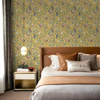 Peel-And-Stick Waterproof Vinyl Wallpaper (Bird & Leaf Canopy, 18 x 118 in)