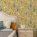 Peel-And-Stick Waterproof Vinyl Wallpaper (Bird & Leaf Canopy, 18 x 118 in)