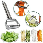 Peeler & Julienne Cutter Stainless Steel Blades Ergonomic Grip
