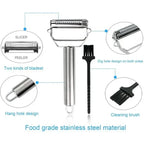 Peeler & Julienne Cutter Stainless Steel Blades Ergonomic Grip